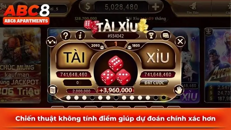 Chia sẻ cách chơi tài xỉu casino ABC8 hiệu quả, dễ thắng 4 Chiến thuật không tính điểm giúp dự đoán chính xác hơn